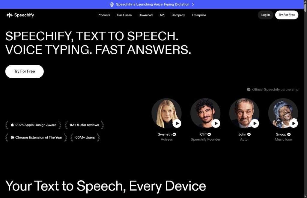 Speechify screenshot