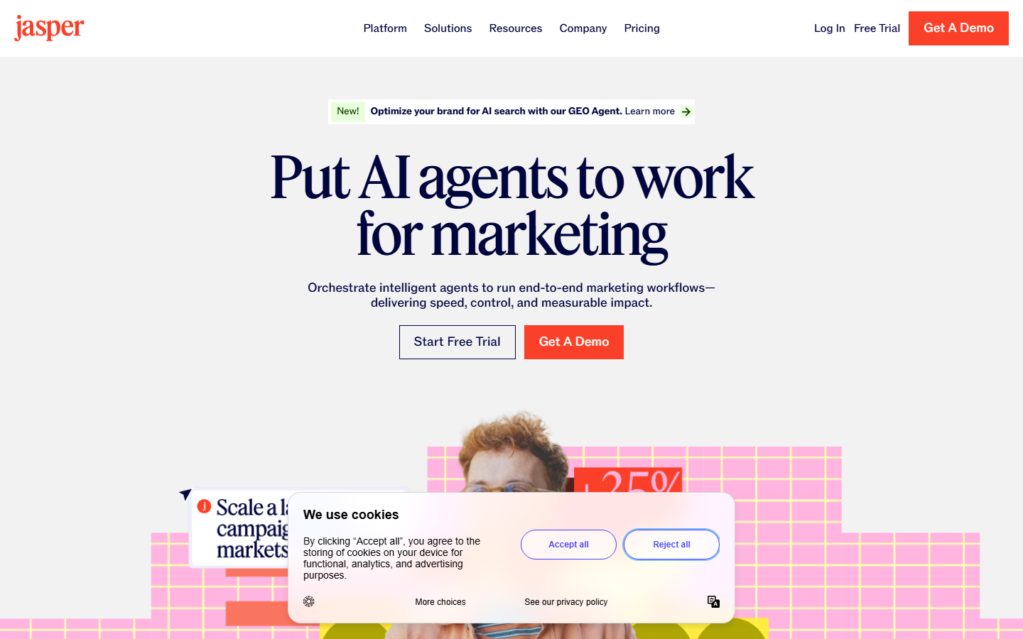 Jasper AI marketing platform for small businesses