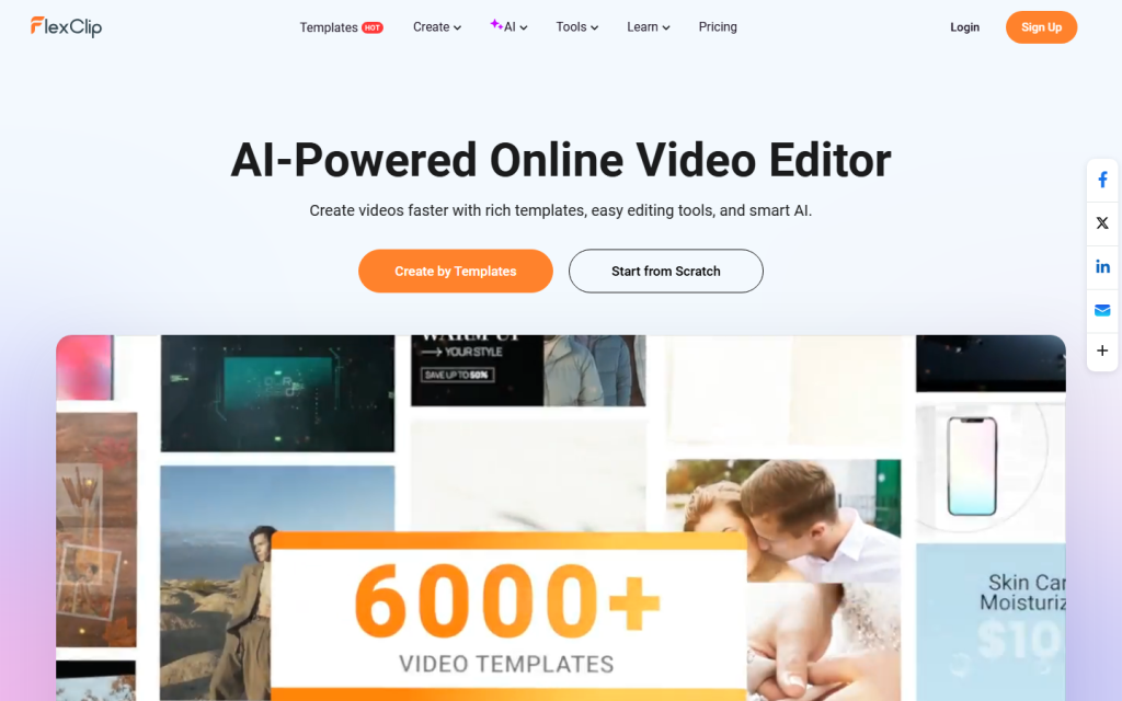 FlexClip screenshot