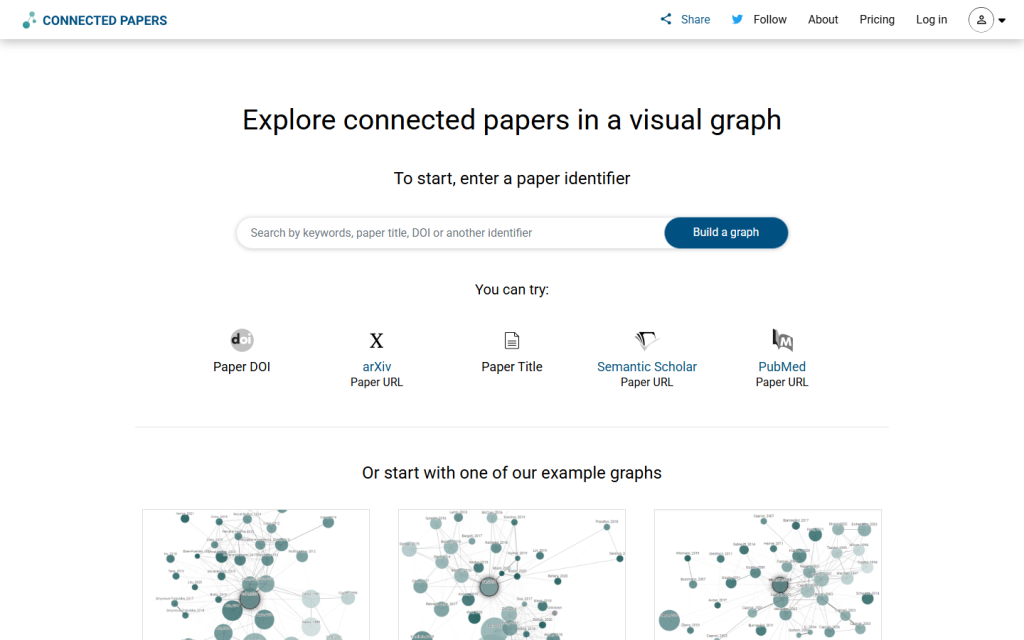 Connected Papers screenshot