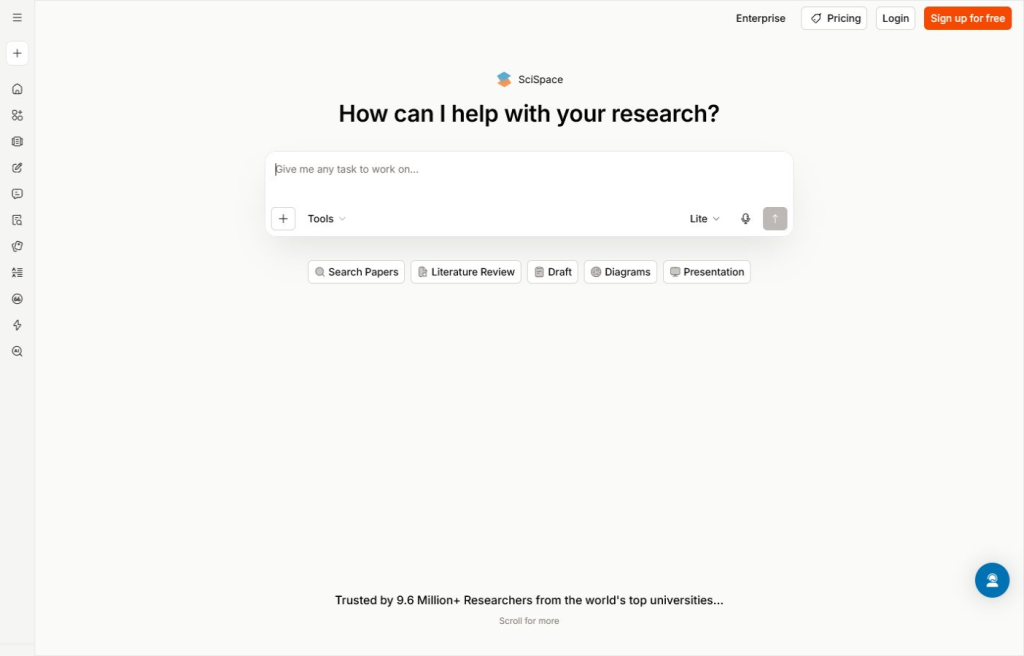 SciSpace screenshot