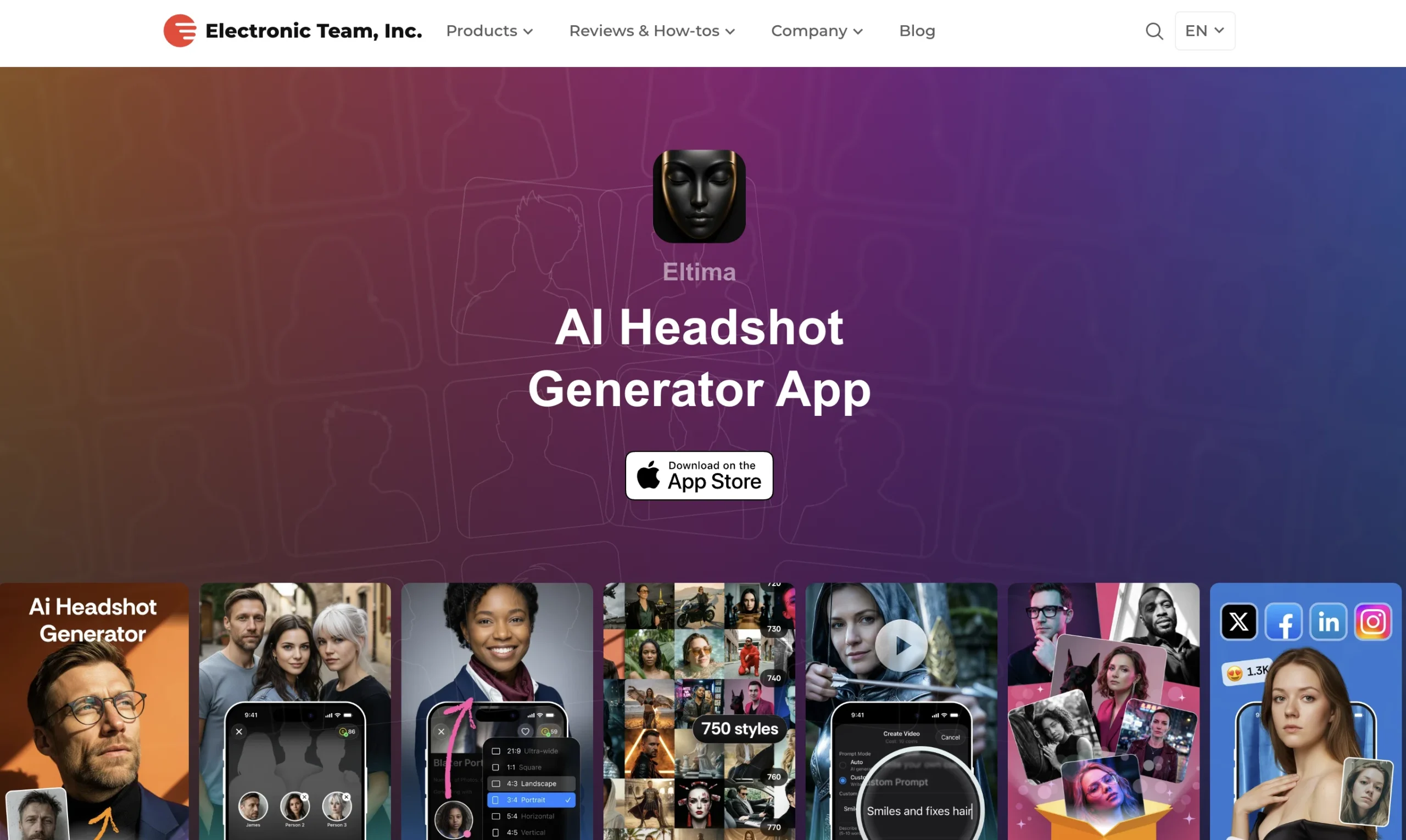 Eltima AI Headshot Generator