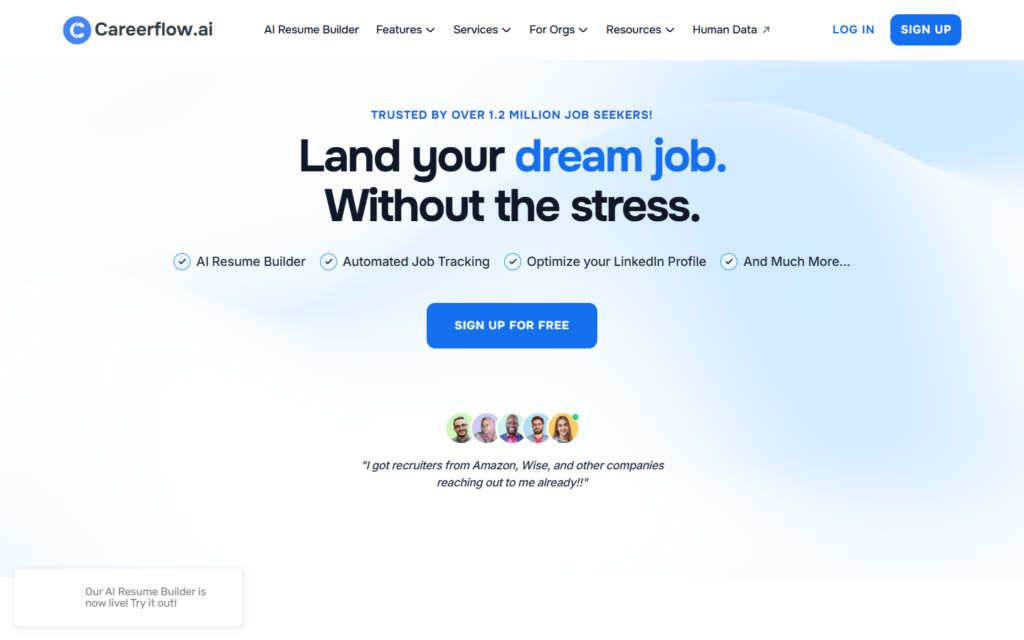 Careerflow AI screenshot
