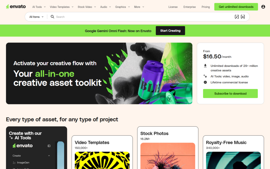 Envato Elements AI screenshot