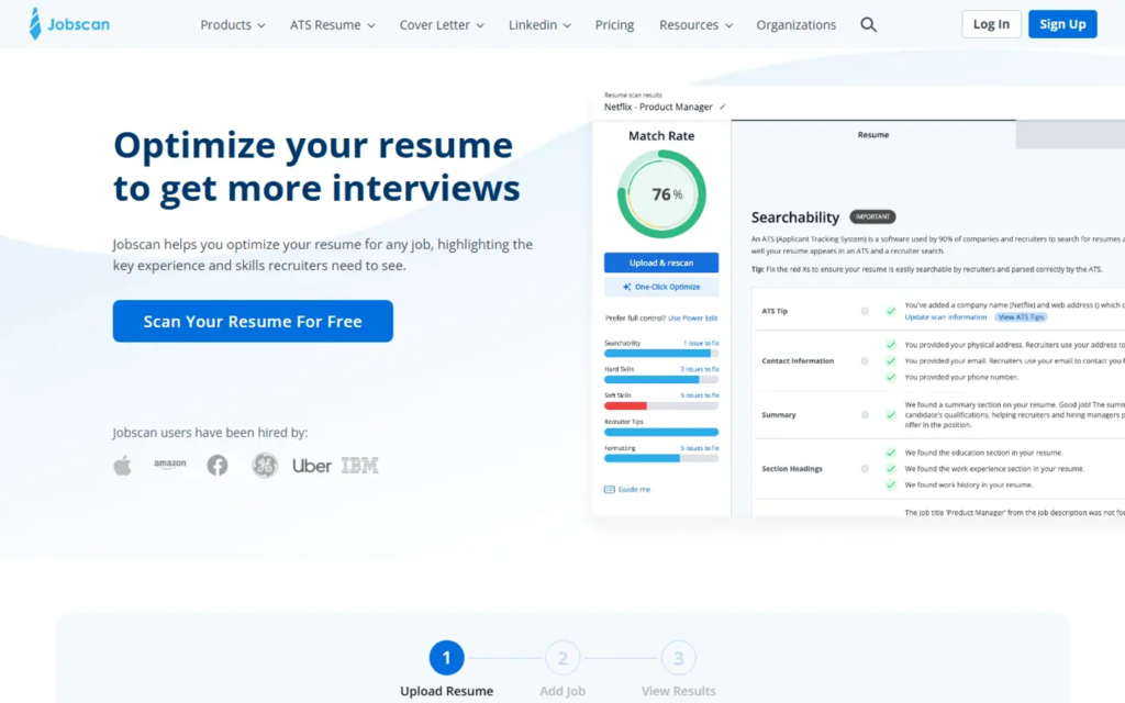 Jobscan AI screenshot