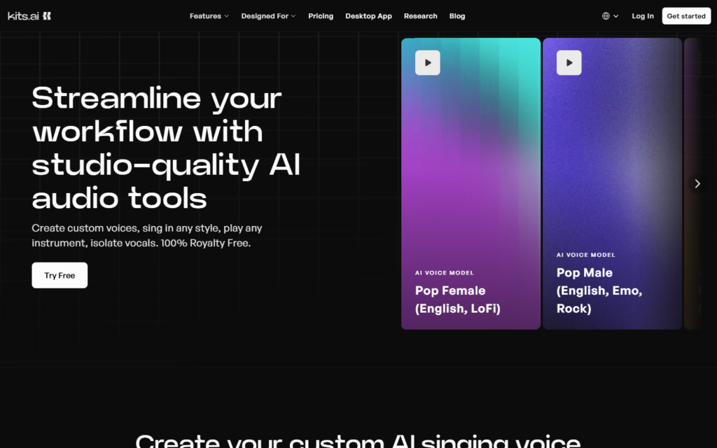 Kits AI screenshot