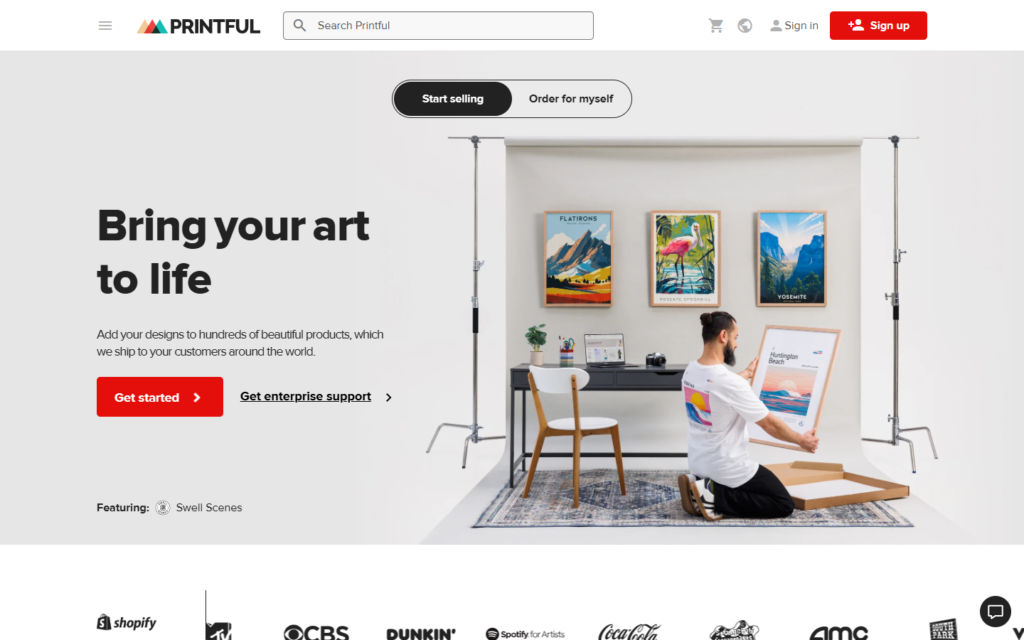 Printful AI Image Generator screenshot