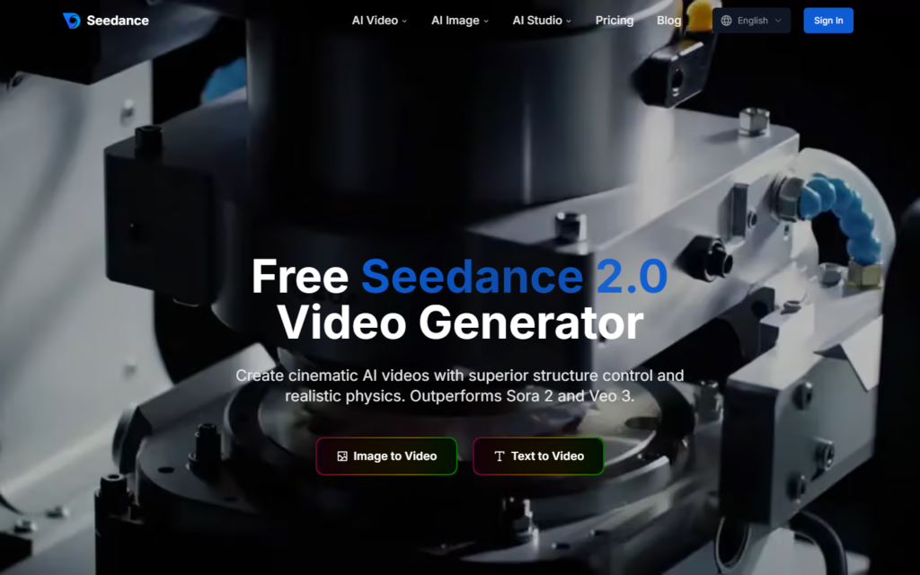 Seedance AI screenshot