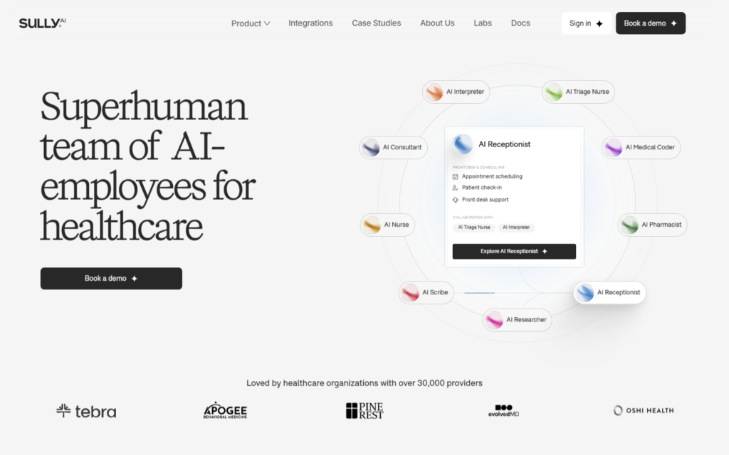 Sully.ai screenshot