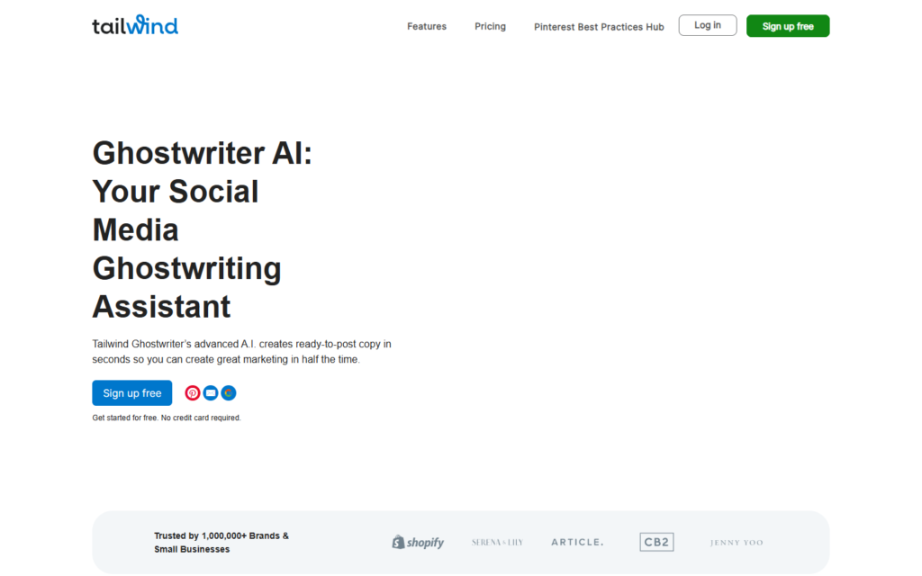 Tailwind Ghostwriter screenshot