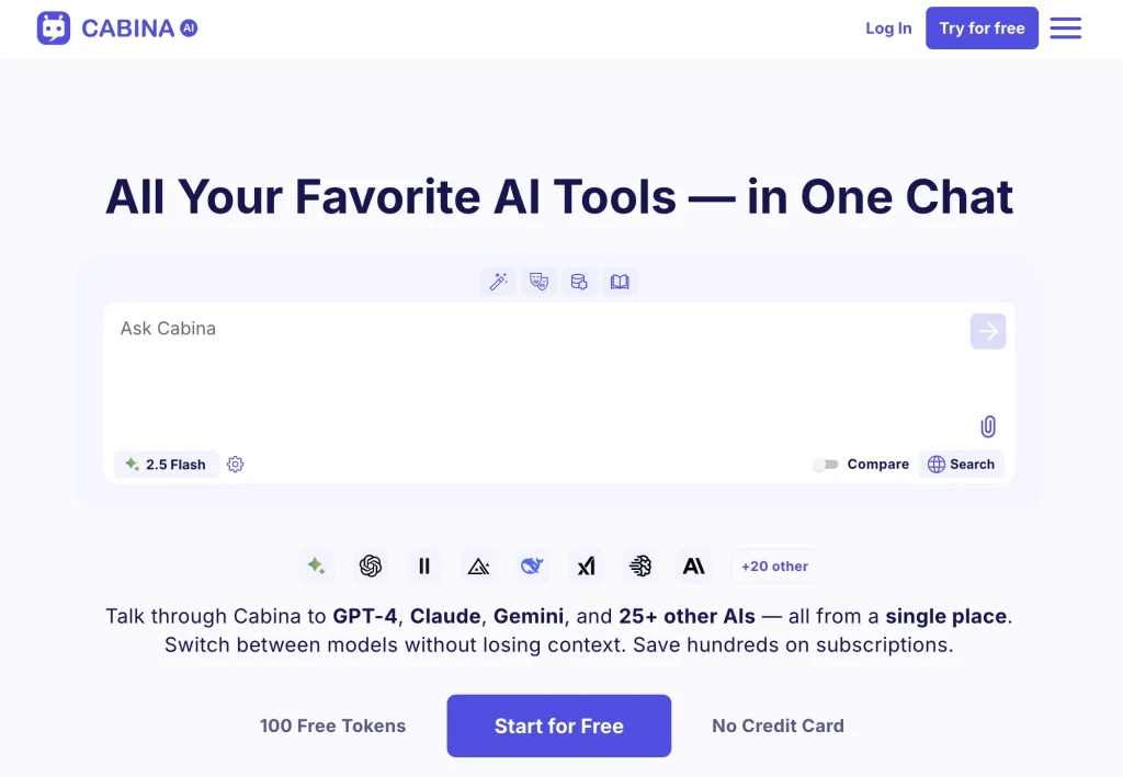 Cabina.AI screenshot