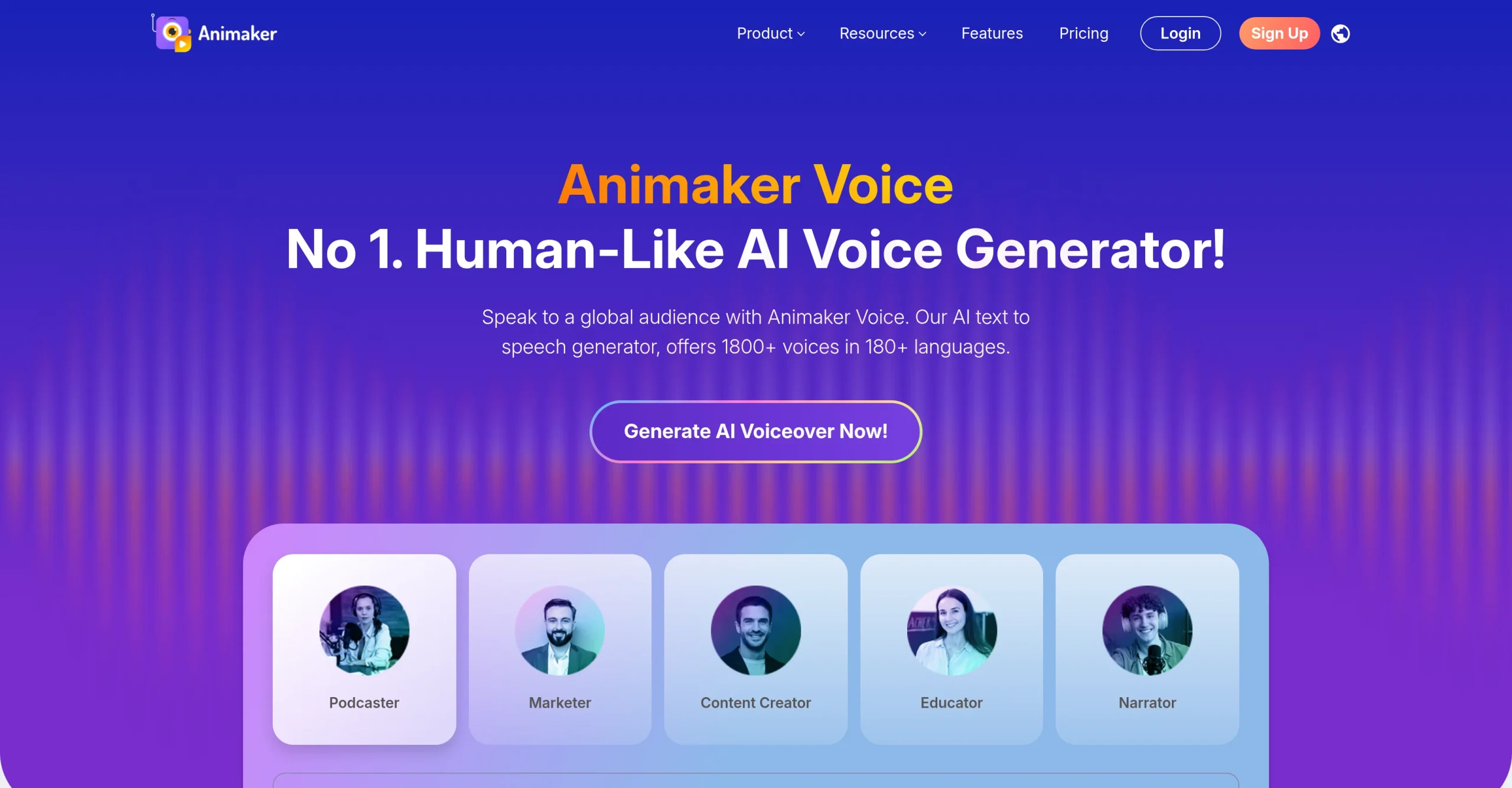 Animaker Voice Generator