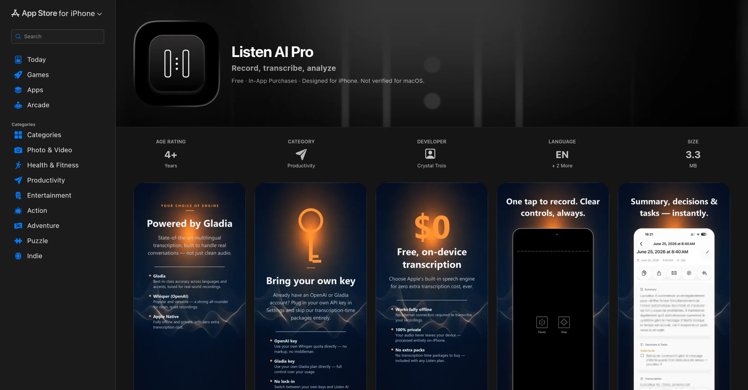 Listen AI Pro
