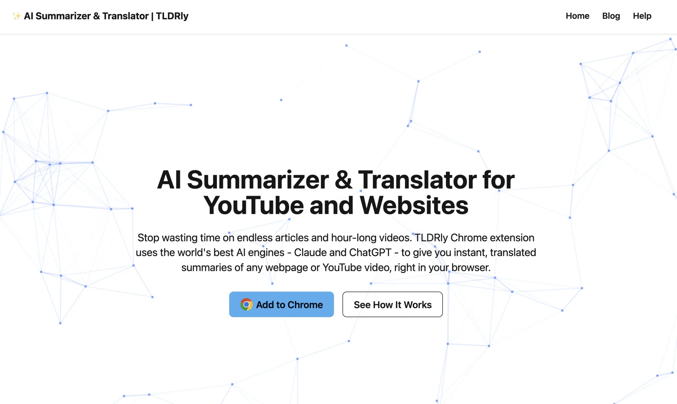 AI YouTube & Web Summarizer + Instant Translator | TL…