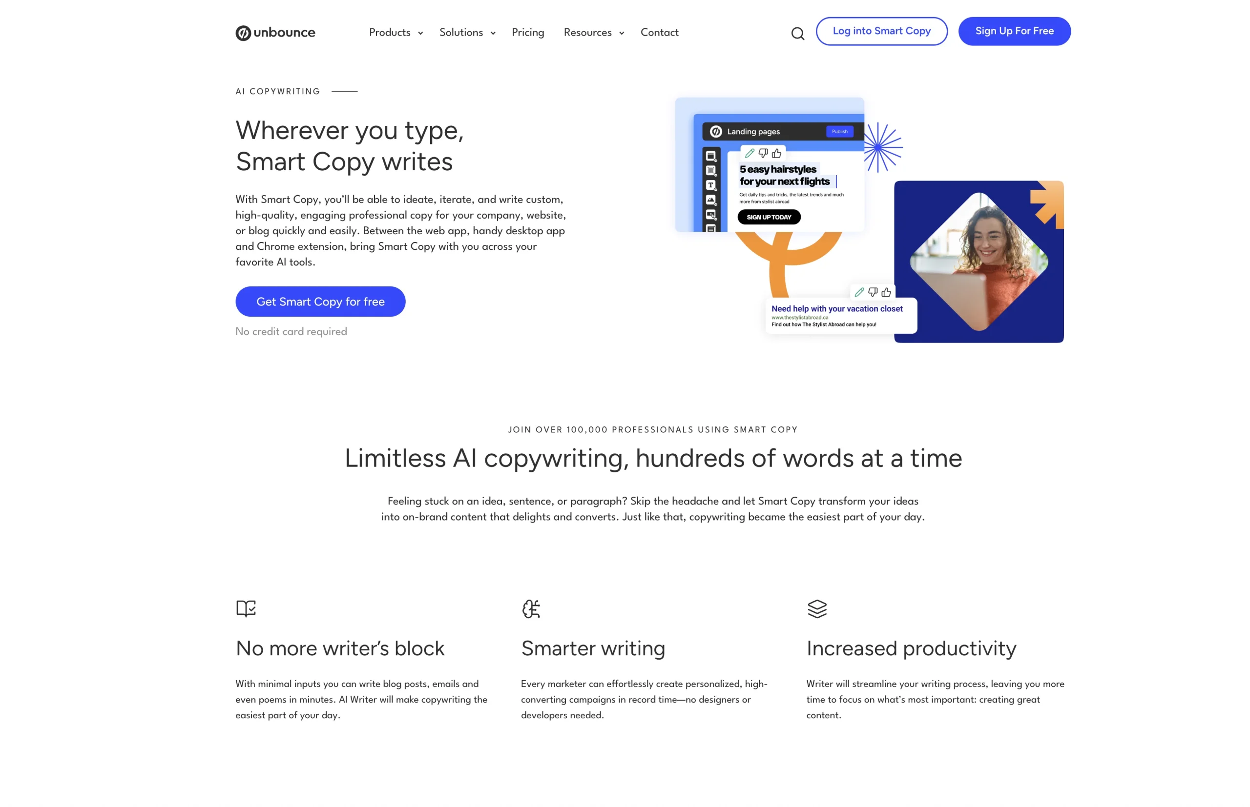 Unbounce Smart Copy