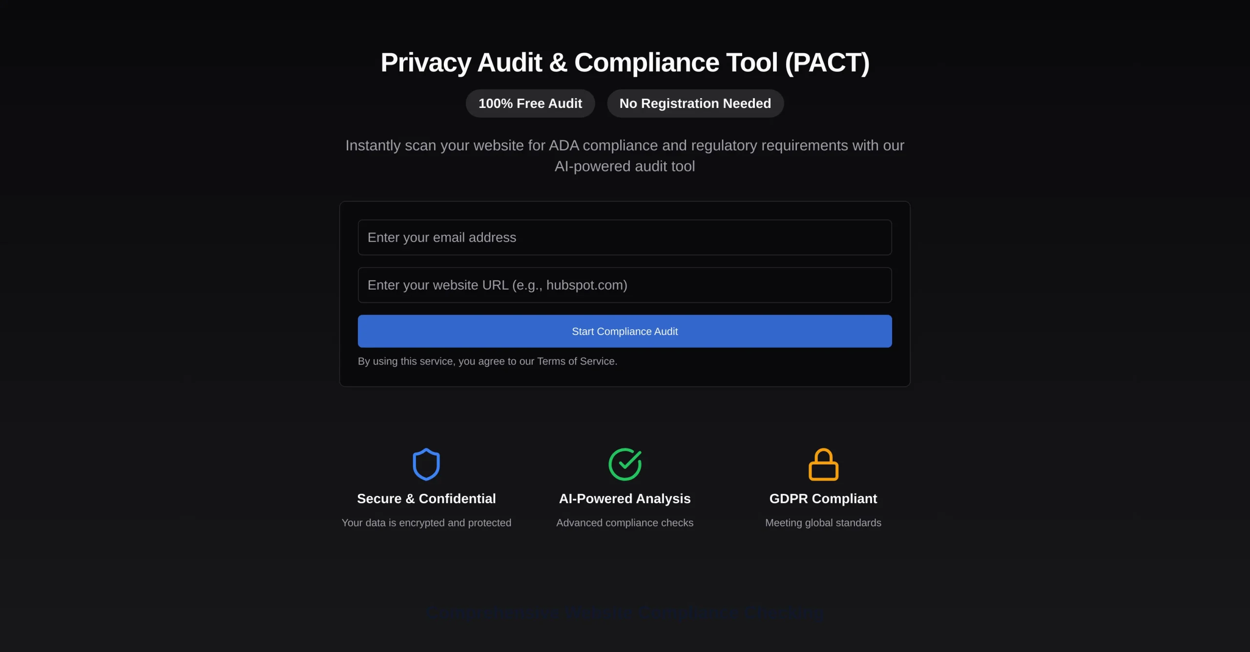 PACT | Free Compliance Audit