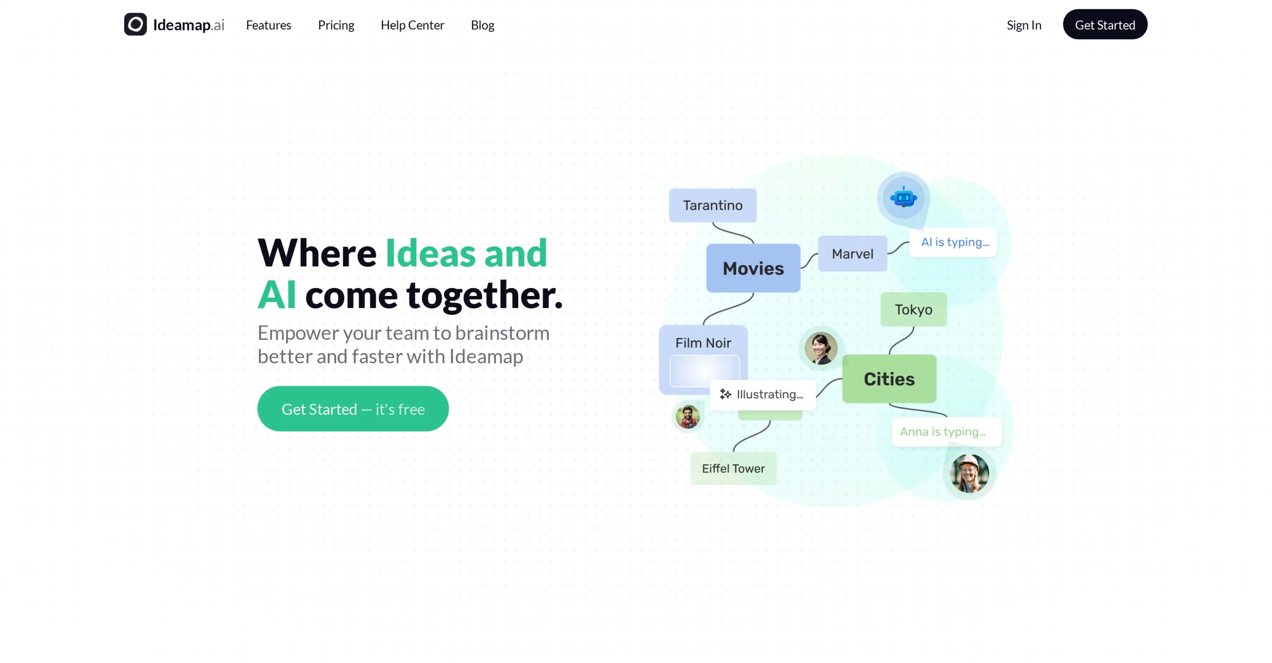 Ideamap – Brainstorm and Mindmap AI