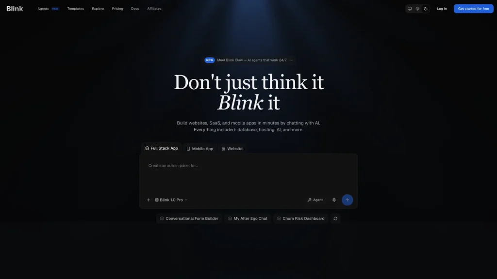 Blink.new screenshot