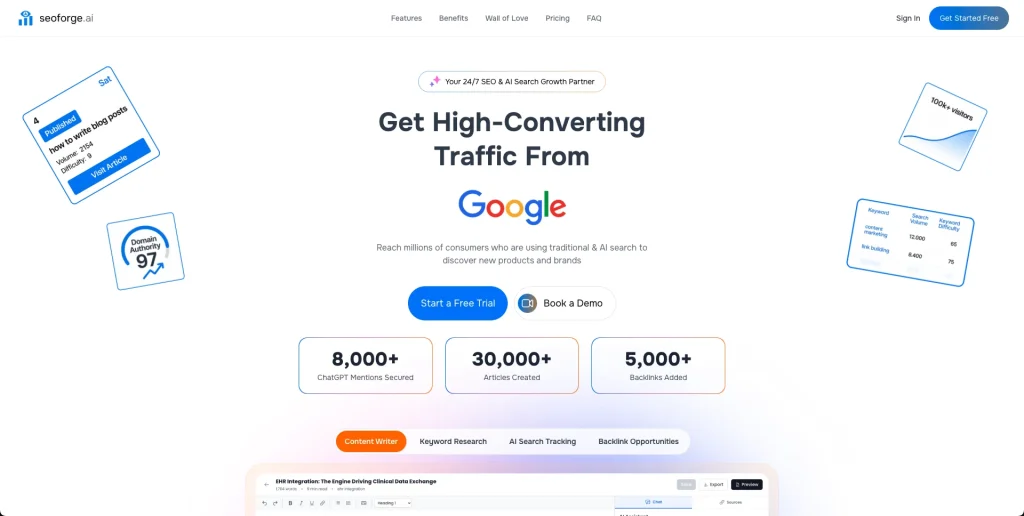 SEOForge screenshot