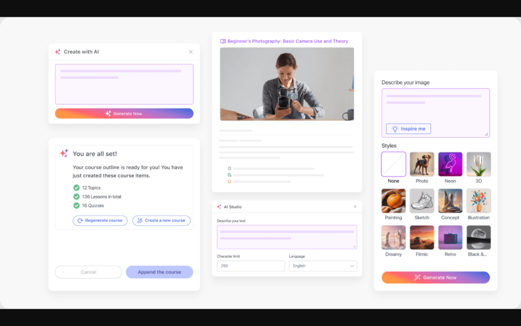 Tutor LMS AI screenshot